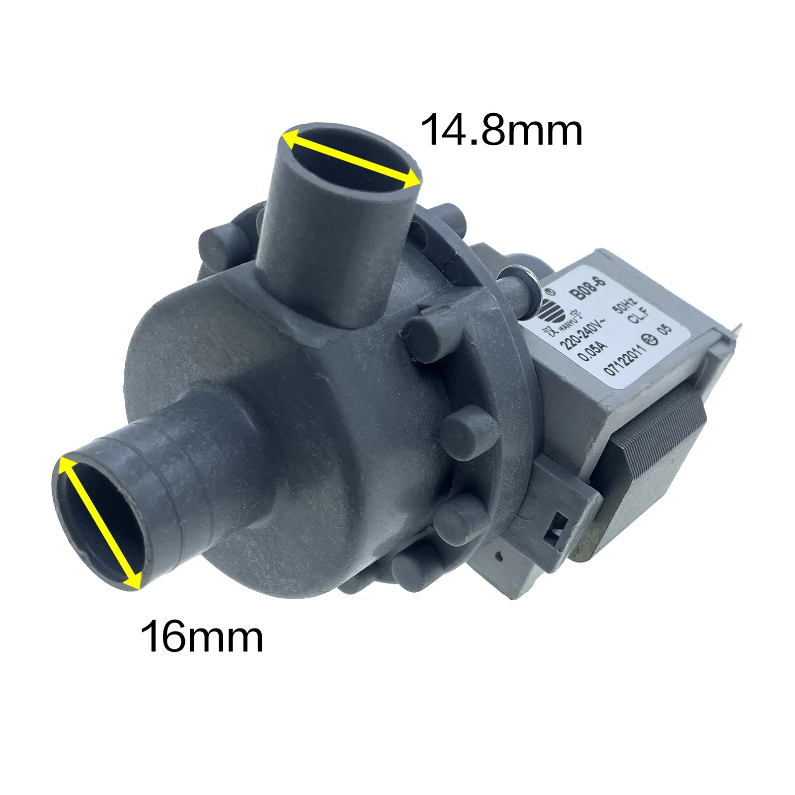 HANYU B08-6 Wall-mounted Mini Washing Machine Parts Drain Pump 220-240V 50Hz
