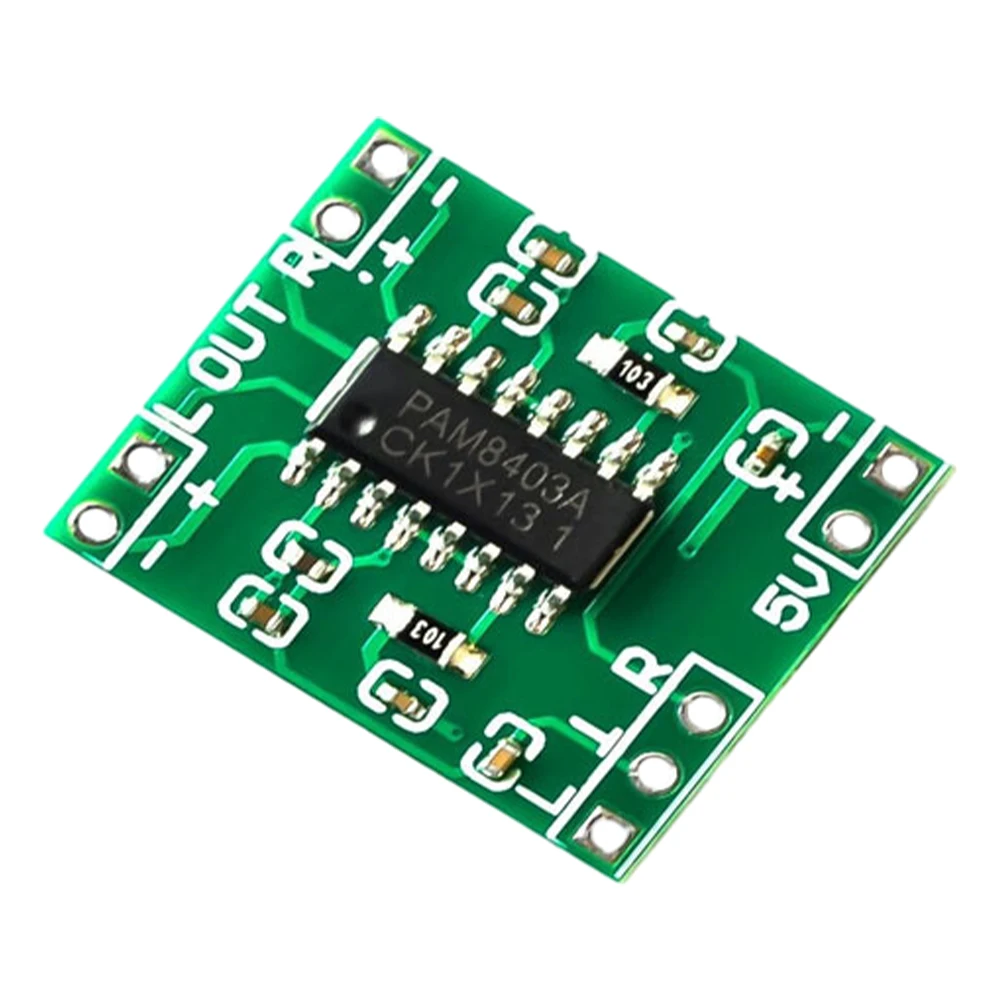 PAM8403 슈퍼 미니 디지털 앰프 보드 2x3W 2 채널 미니 전력 증폭기 보드 모듈 볼륨 제어용 USB 전원 공급 장치