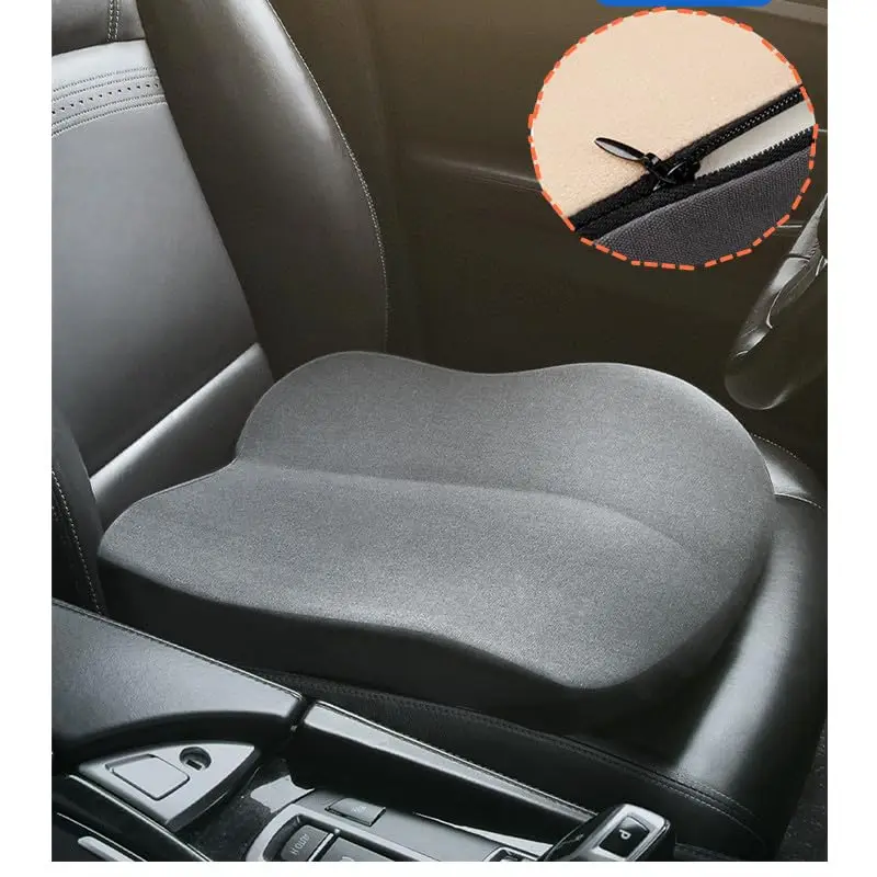 Adult Car Booster Seat Cushion, Car Seat Driver Height Boost Mat Memory Foam Car Seat Cushions Pad Improve Driving View