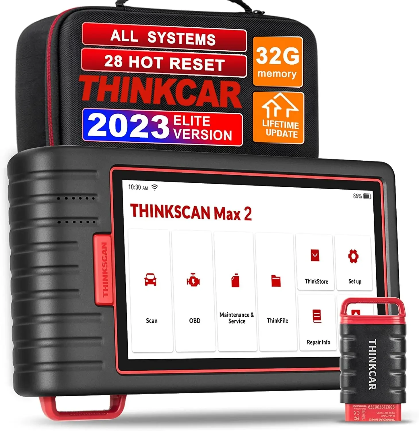 2022 Nuovo Prodotto Thinkcar Thinkscan Max2 Obdelanche Sistema Completo Lettore Obd Automatico Scanner Obd2 Macchine Utensili Diagnostiche Universali