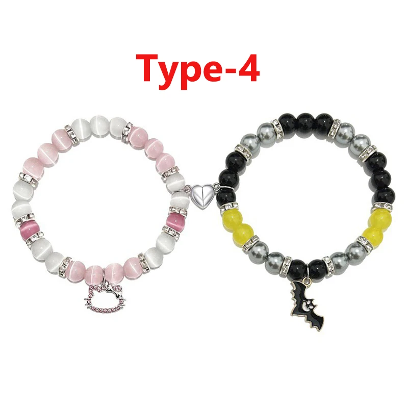 Passende Spinnen-Freundschaftsarmbänder für beste Freunde, Paare, Spinnen-Magnet-Paar-Charm-Armband für BFF Sister, 2er-Set – Detail 13