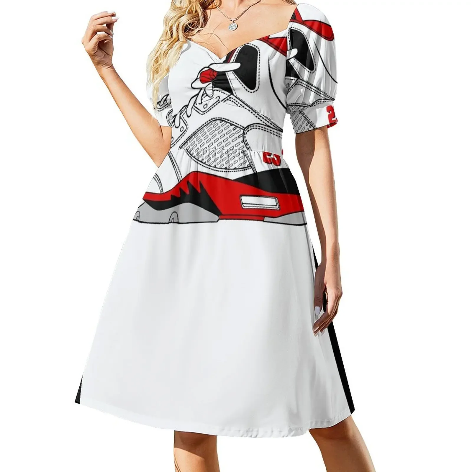 thumbnail image 1 of J5 - Vestido sin mangas con lengüeta negra para mujer, vestido largo de noche., 1 of 7