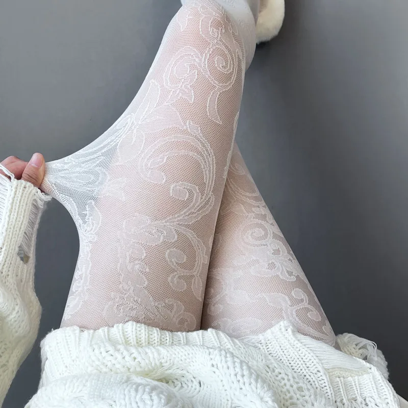 

Ретро французская Лолита Грация Вышивка Роза шелк лоза дворец стиль милые чулки косплей носки для девочек женщин
