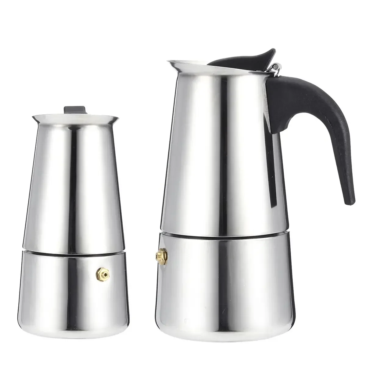 

200/450ml Portable Stainless steel moka pot Espresso coffee pot with small Electric stove Filter Percolator Coffee Kettle Pot