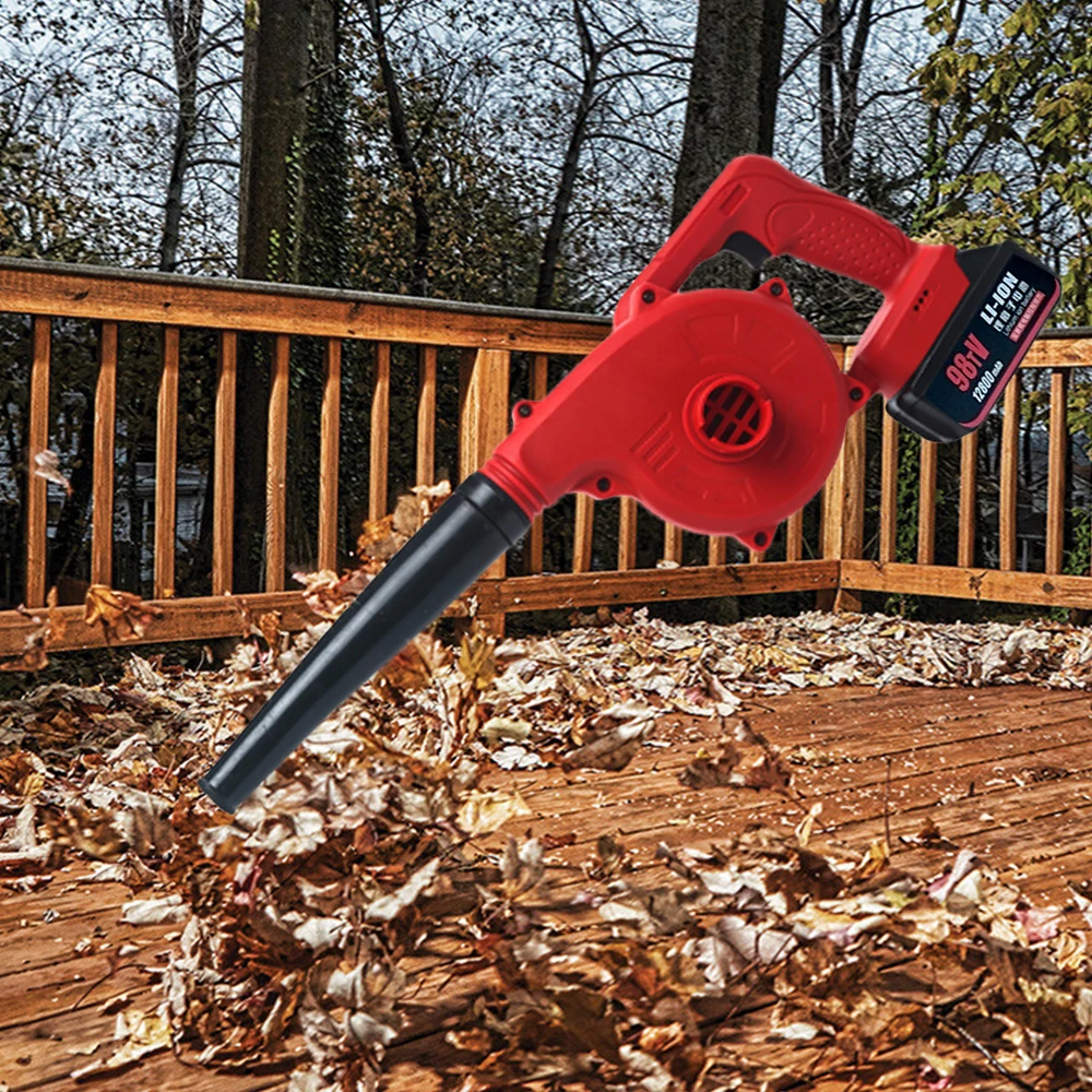 Variable Speed Control Cordless Leaf Blower 21000r/min Air Workshop Blow Dust Small Handheld With Battery+Charger 3