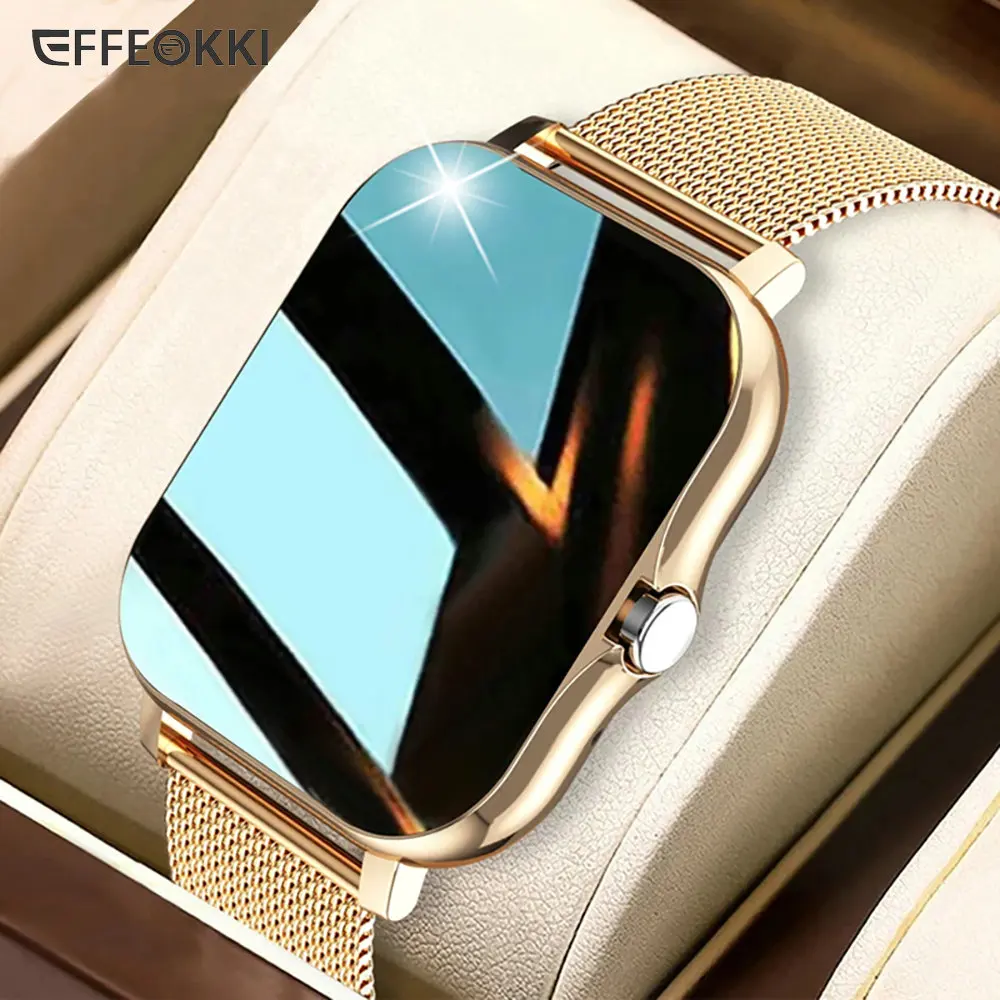 Electronics Gadgets Men Smart Watch Golden Watches Gold Smart