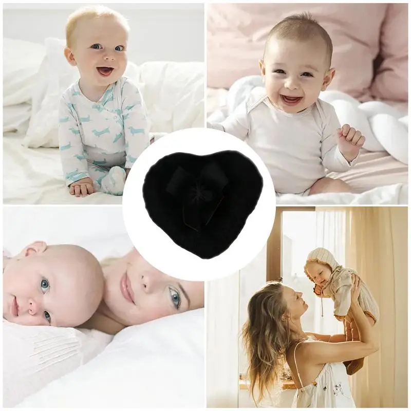 Heart Shape Long-haired Powder Puff Baby Face Makeup Sponge Washable Tools