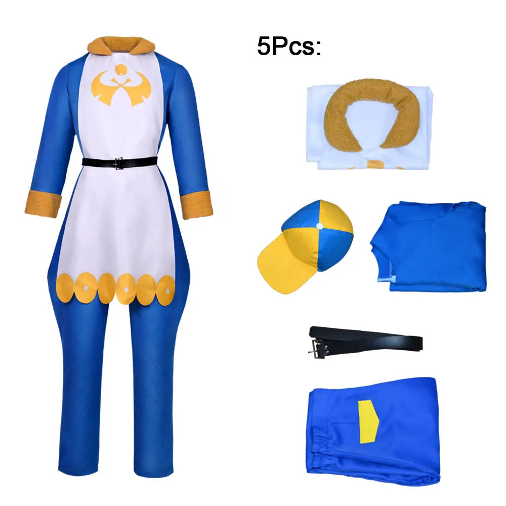 Akari Rei Volo Anime Cosplay Costume Set for Adults (Unofficial)