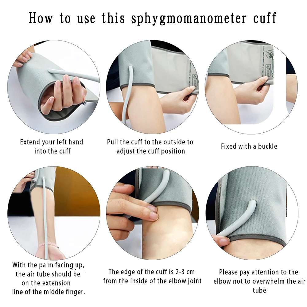22-32cm Cuff for Sphygmomanometer Arm Blood Pressure Monitor Cuff Spare Parts for Tonometer Medical Tensiometer Accessories blood pressure monitor blood pressure meter