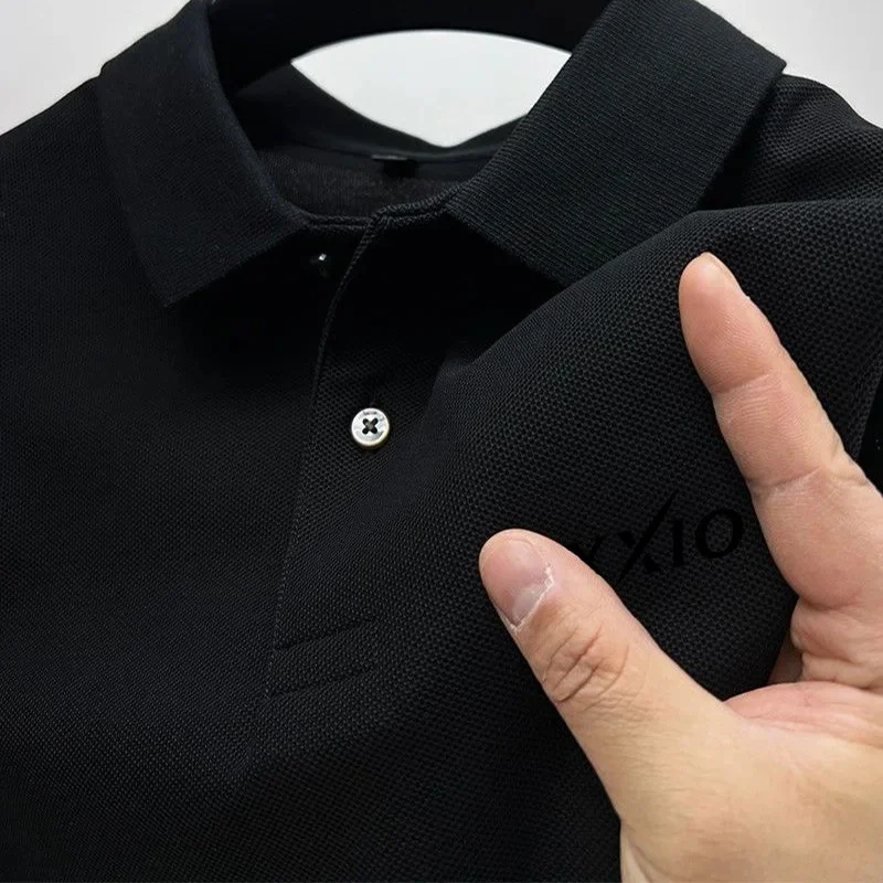 남성용 신축성 반팔 티셔츠, 캐주얼 패션, 통기성 빠른 건조, 비즈니스 여행 폴로 셔츠, 모든 베스트셀러 