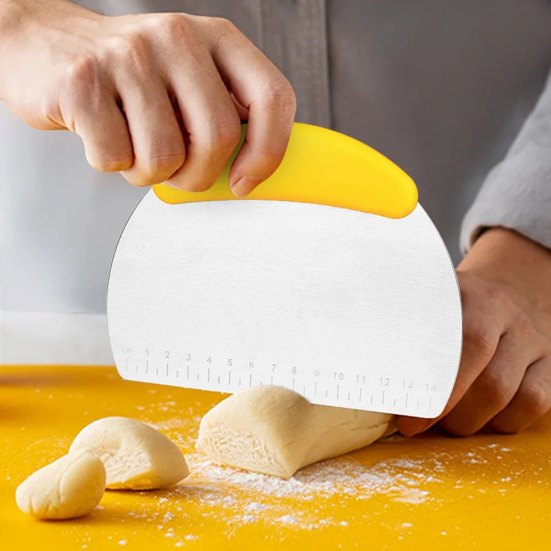 Dough cutter Stainless Steel Dough Cutter Blade Baking Scraper Kitchen Tool