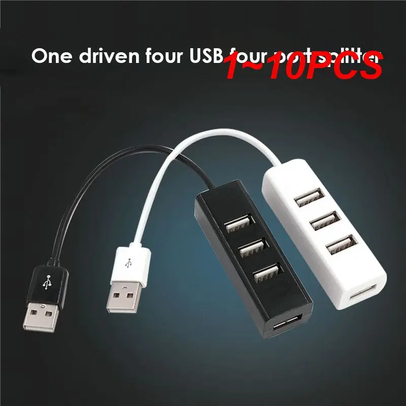 1 ~ 10Pcs Piccolo Usb1.1 Usb2.0 Adattatore Splitter Hub Mini 4 Porte Per Computer Windows 93 / 98 / 2000 / 2003 Me Xp Vista Win7