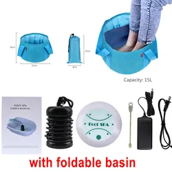 Ionic Detox Foot Spa & Massage Device with Aqua Basin for Relaxation and Health Care (With Folding Basin)
