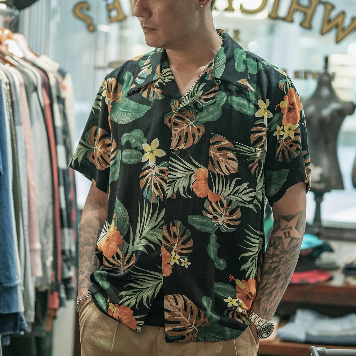 NON STOCK Tropical Beach Shirt Summer 