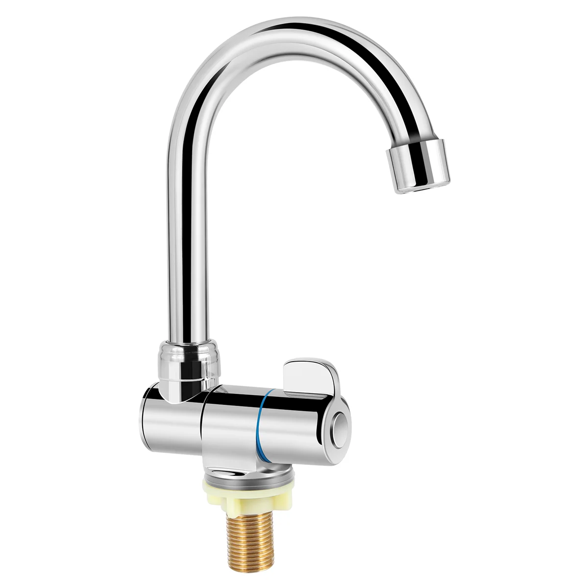 

Rotation Copper Basin Faucet Cold Deck Kitchen Folding Caravan Bathroom Tap for Marine Boat Deck Camper