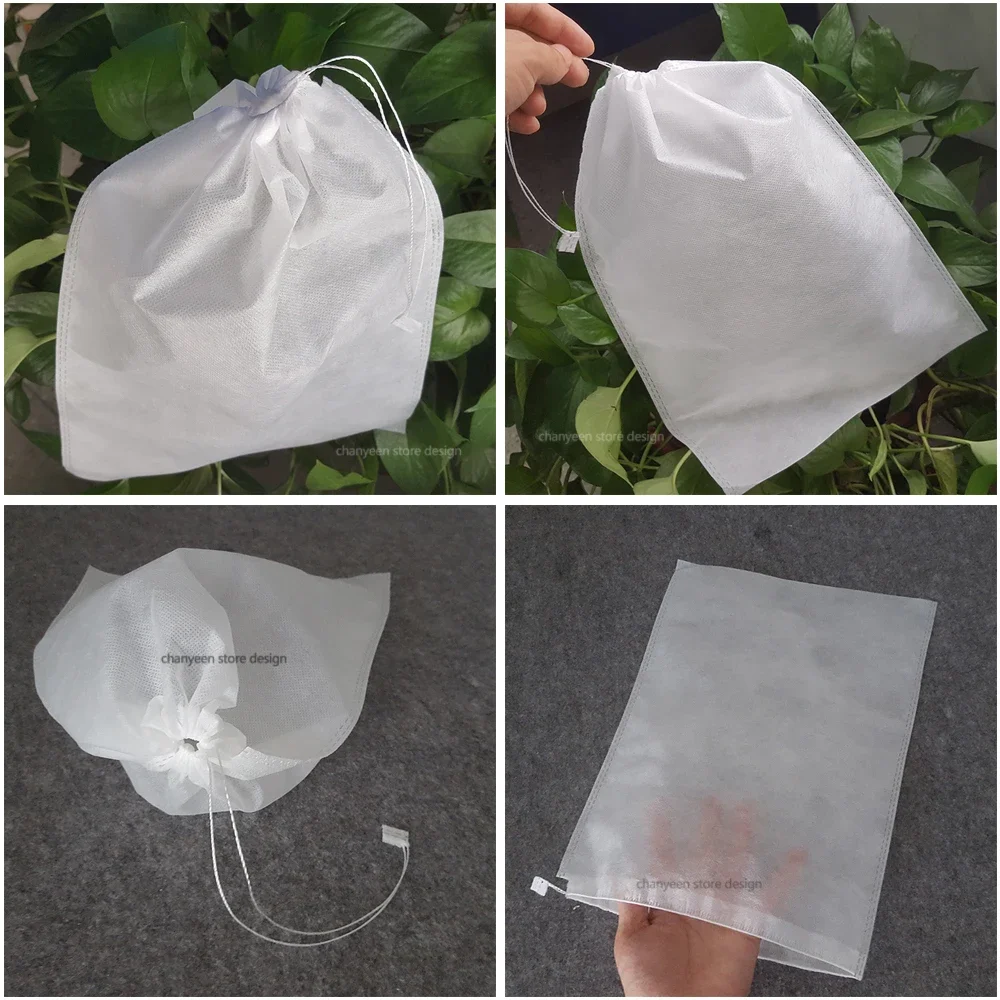 Fruit Grow Bags 20-100 Apple Grapes Strawberry Non-woven Vegetable Plant Protection For Pest Control Anti-Bird Garden Tools