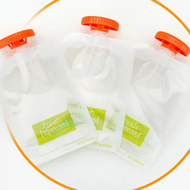 10 Pcs Children Puree Squeezer Home Kitchen Dispenser Accessories Baby Food Fresh Storage Bag Sub-package Food storage
