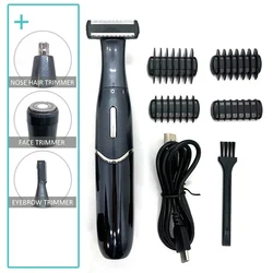 Precision Hair Trimmer for Sensitive Areas - Men's Grooming Tool (KIT)