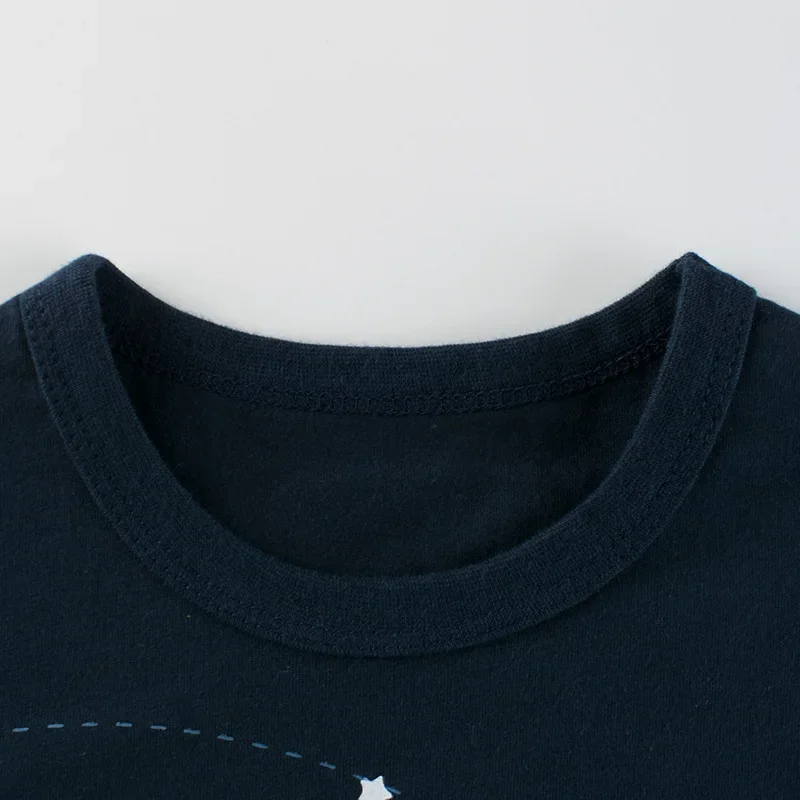 2025 New Toddler Kid Baby Boys Girls Clothes Summer Cotton T Shirt Short Sleeve Cartoon Space Children Top Infant Outfit 4