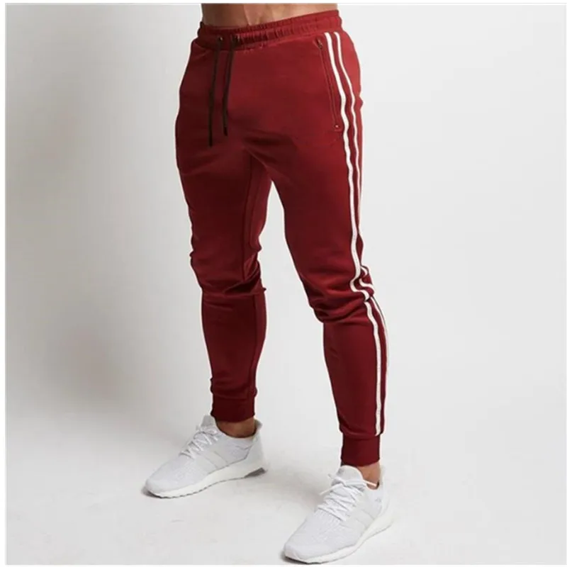 New Men's Fitness And Sports Pants Colored Casual Running Feet Pants for Men