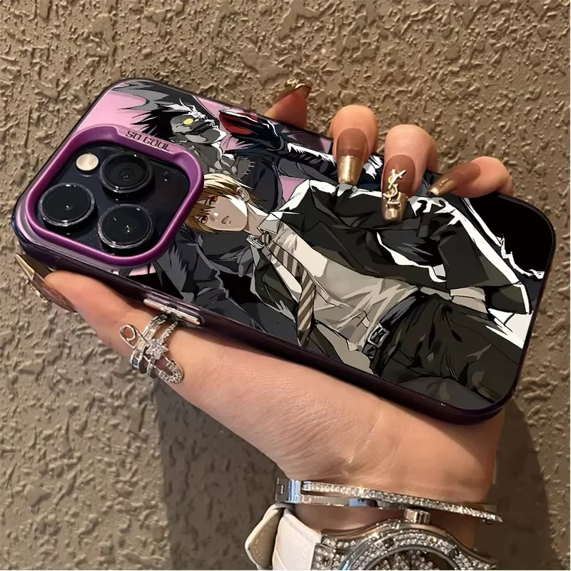 Stylish Anime-Inspired Death Note Phone Case Featuring Misa and Light Yagami