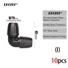 10pcs Garden 3/8" To 1/4" Hose Connector 8/11 To 4/7mm Barbed Lock Tee Straight Elbow End Plugs Pipe Adapter Irrigator Fitting 6