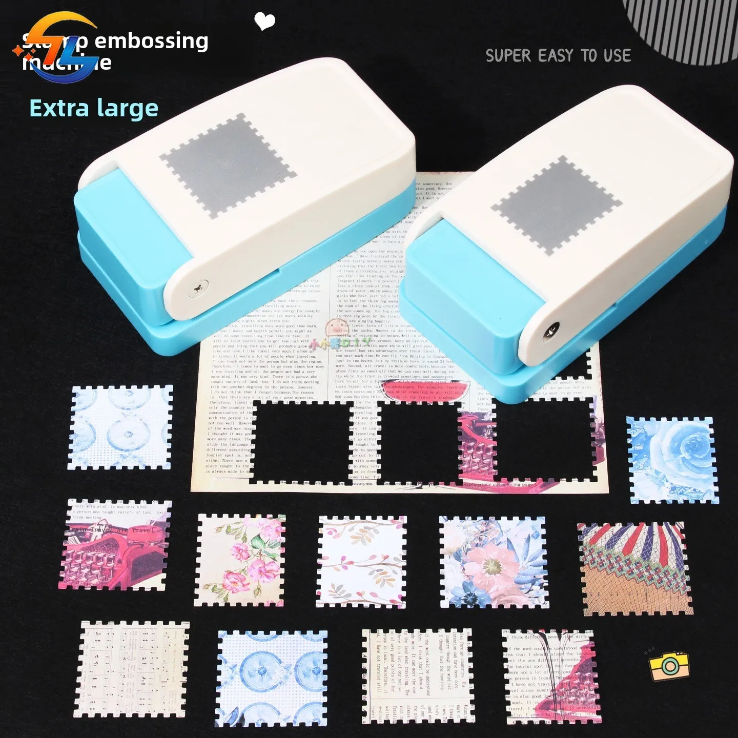 DIY Crafts Stamp Border Punch Handmade Embosser Stamp Embossing Machine Portable Exquisite Shape Punch