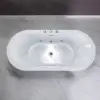 67 inch Air Bubble and Whirlpool Jetted Freestanding Bathtub High quality structure comfortable hydro massage 5
