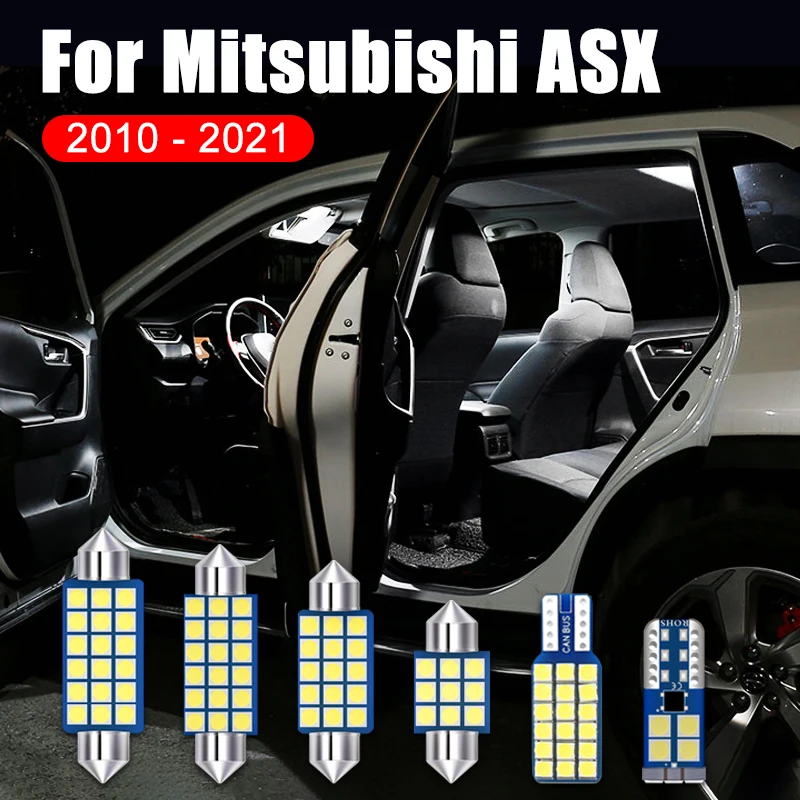 

Для Mitsubishi ASX 2010-2015 2016 2017 2018 2019 2020 9 шт. 12 В Автомобильные светодиодные купольные лампы для чтения лампы для зеркала в магистрали