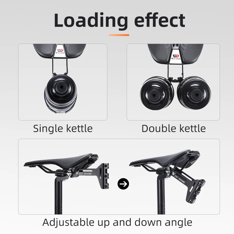 WEST BIKING Bicycle Water Bottle Cage Extension Holder Universal