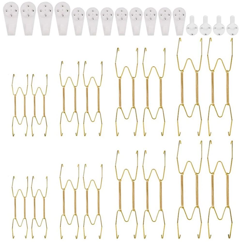 보이지 않는 벽 플레이트 홀더, 벽 플레이트 행거, 장식 플레이트 행거, 6 인치, 8 인치, 10 인치, 12 인치