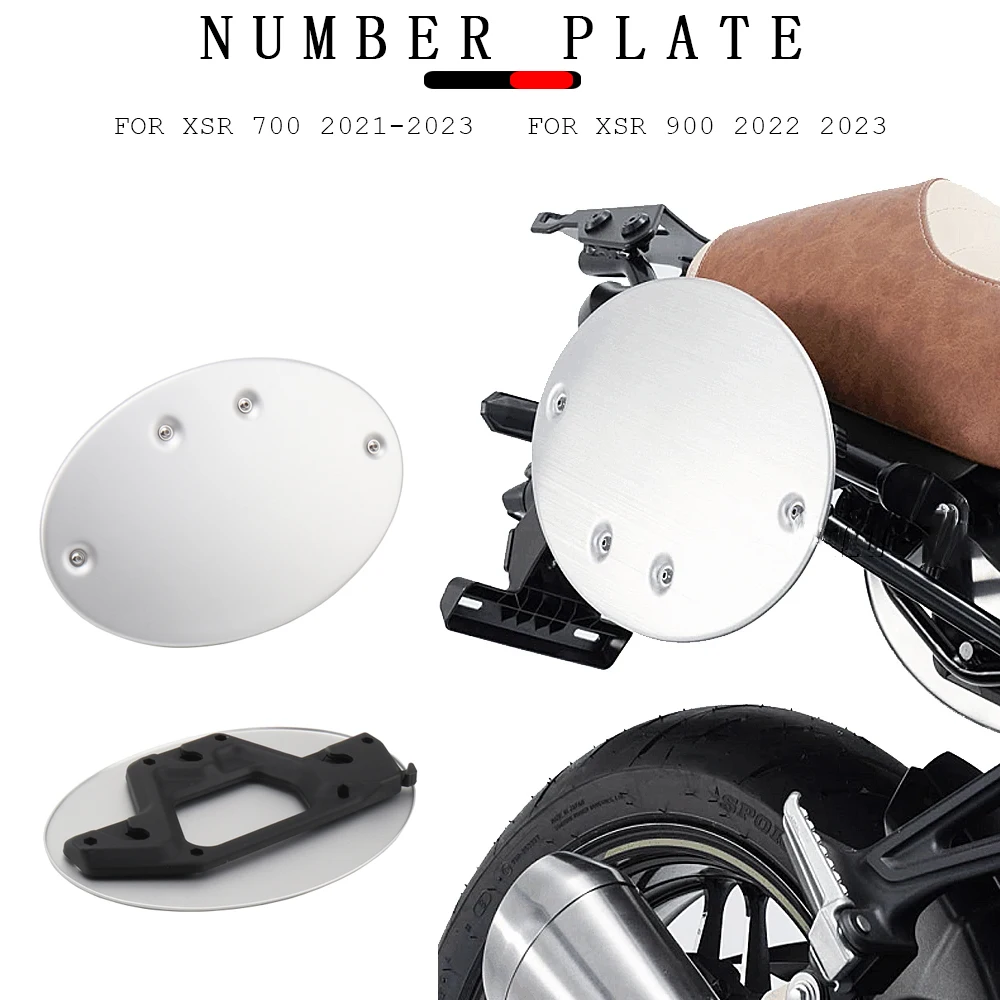 Per Yamaha Xsr700 Xsr700 2021 - 2023 Xsr900 Xsr 900 2022 2023 Nuovi Accessori Piastra Numerica Laterale Protezione Pannello In Alluminio Argento