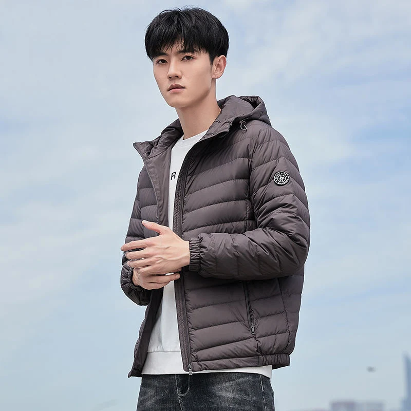 Thin Short Down Jackets Light-duty Parkas for Winter Men Men's Coats Original High Quality Coat Warm Movement Feather Man New