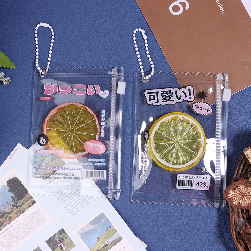 1Pc Cute Transparent Candy Bag Props Badge Storage Display Bag Pendant Protective Shell Card Sleeves Holder,storage bag