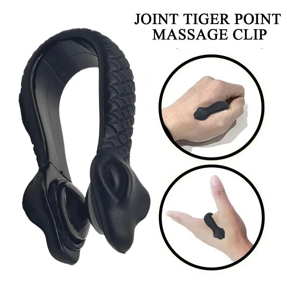Finger Joint Tiger Point Massage Clip Acupressure Clip Hand Meridian Massager for Headache Migraine Relief Stress Anxiety Care