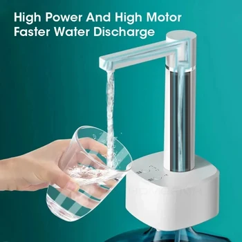 3-gear Electric Water Gallon Bottle Automatic Water Dispenser USB Pump Dispenser Water Bucket Suction Device, Desktop Water Pump 1
