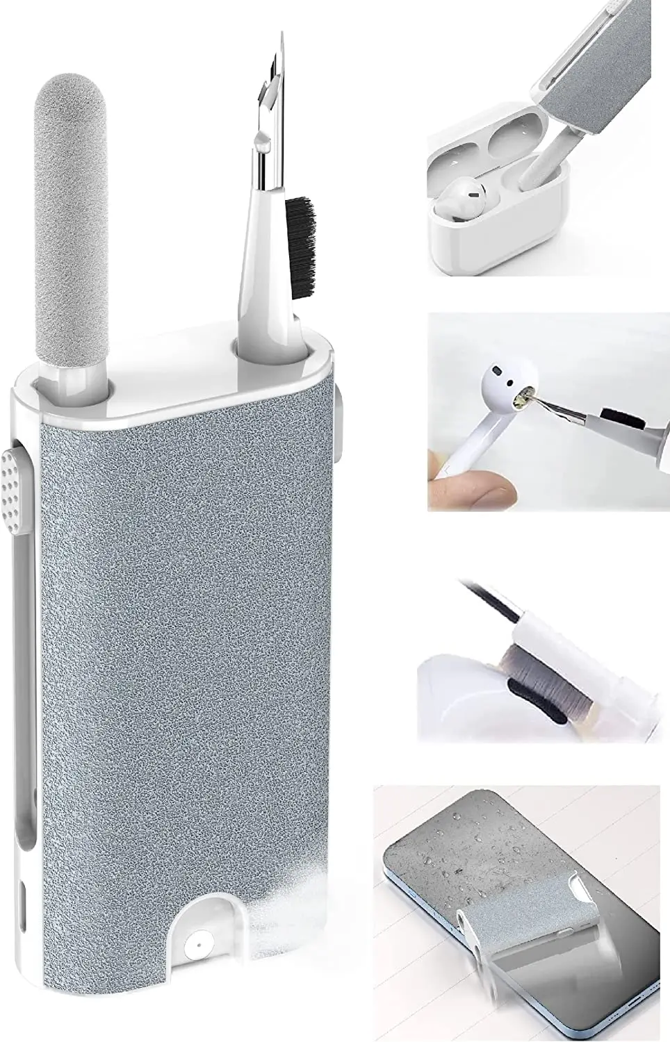 

5 in 1 Multi-Function Airpod Cleaner Kit Laptop Phone Screen Cleaner Bluetooth Earphones Cleaning Tools for Tablets Cell Phone