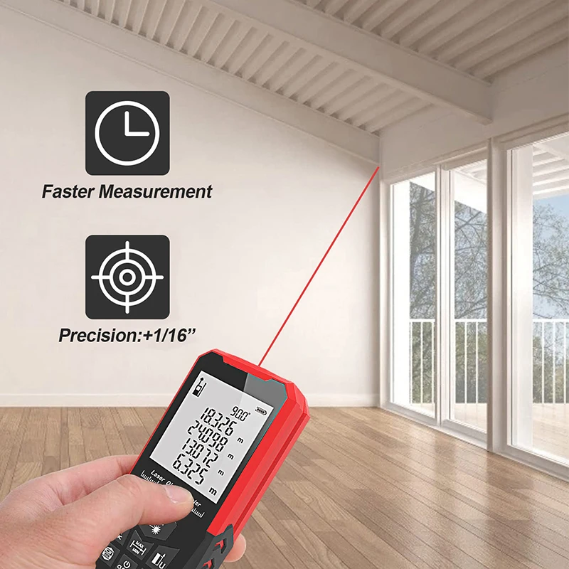 Digital Rangefinder Laser Tape Measure 50m 100m 120m 150m 200m