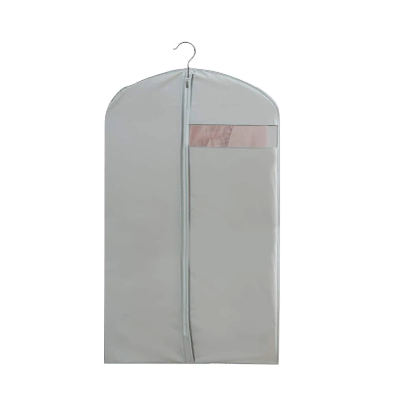 gray garment cover
