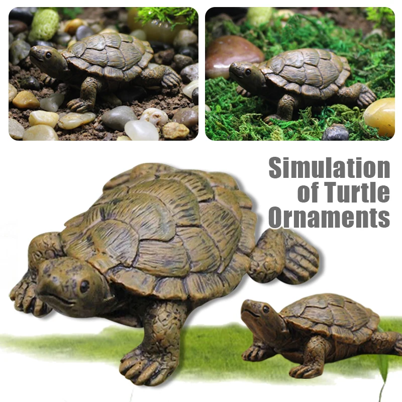 

Cute Turtle Mini Resin Crafts Garden Statue Outdoor Garden Decorative Frog Sculpture For Home Desk Garden Decor Ornament