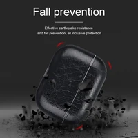 For Airpods Pro 3 Case Leather Business Earphone Case Headset Shell Headphone Cover For Apple AirPod 4 3 Pro 2nd Gen USB C Funda 5