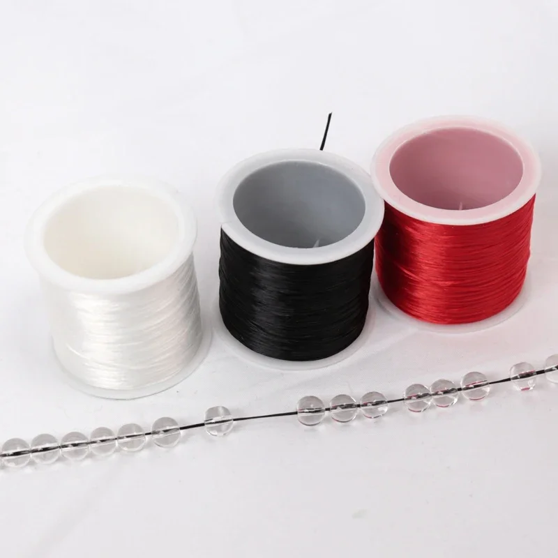 35M 0.8mm Jewelry Thread Spandex Strong Stretch Elastic Beads Cord Crystal String Line Jewelry Making Beading Bracelets DIY Rope