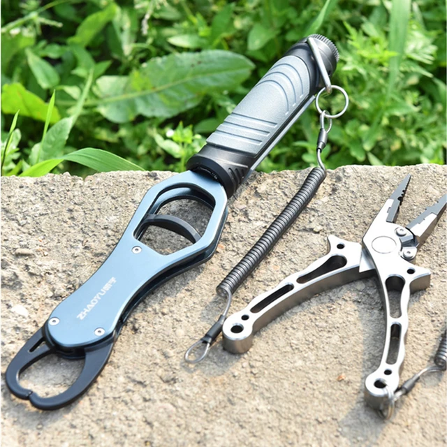 Fish Grip Multi-functional Fishing Pliers Fishline Scissors Lead Clamp Sea  or Freshwater Fishing Tool Tackle Accessories - AliExpress