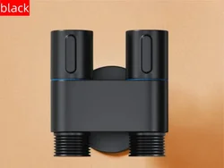 Premium Handheld Bidet Sprayer with Dual Control and Retractable Hose - G1/2 (Black angle valve)