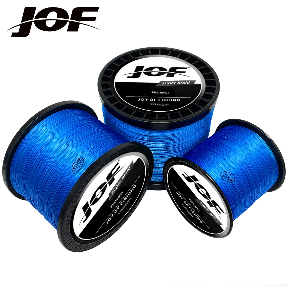 

JOF Braided PE Line 8 Strands 500m 18-78LB Anti-bite Multifilament Smooth Fishing Lines for Lure Bait Trolling Fishing Tied Wire