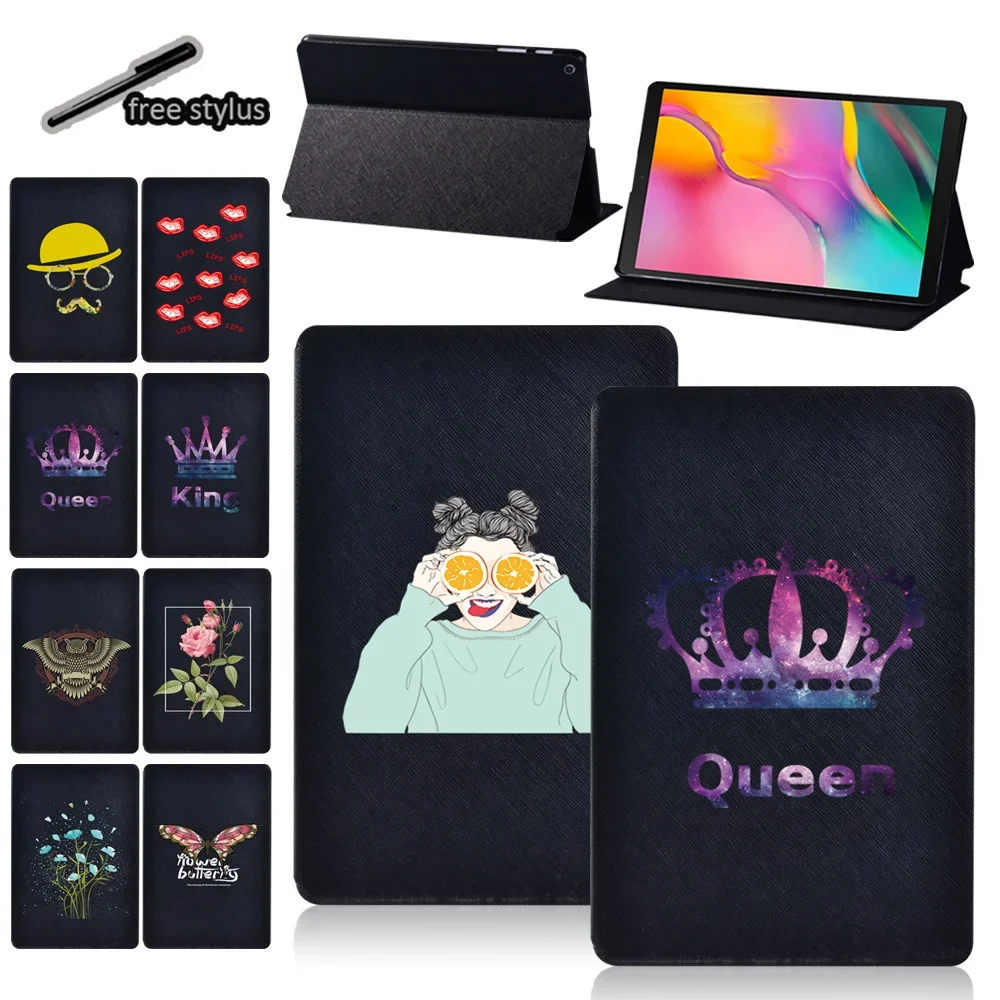 

Tablet Case for Samsung Galaxy Tab S6 Lite 10.4/A7 10.4/A7 Lite 8.7/A 10.1/A 10.5/A 9.7/A 8.0/S5e 10.5 Inch Foldable Stand Cover