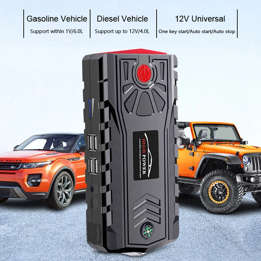 5000A 12V 6.0L 99800mah Car Portable Jump Starter Voor Auto Batter Power  Bank Emergency Batterij Booster Starten Charger Voor