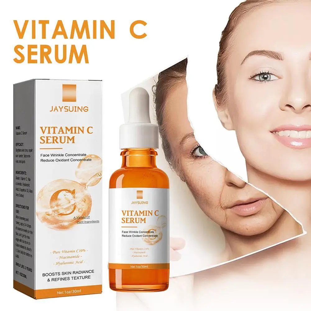 

300ml Face Anti Aging Serum Vitamin C Fade Fine Lines Whitening Lifting Firming Wrinkle Remover Cream Brighten Nourish Skin Care