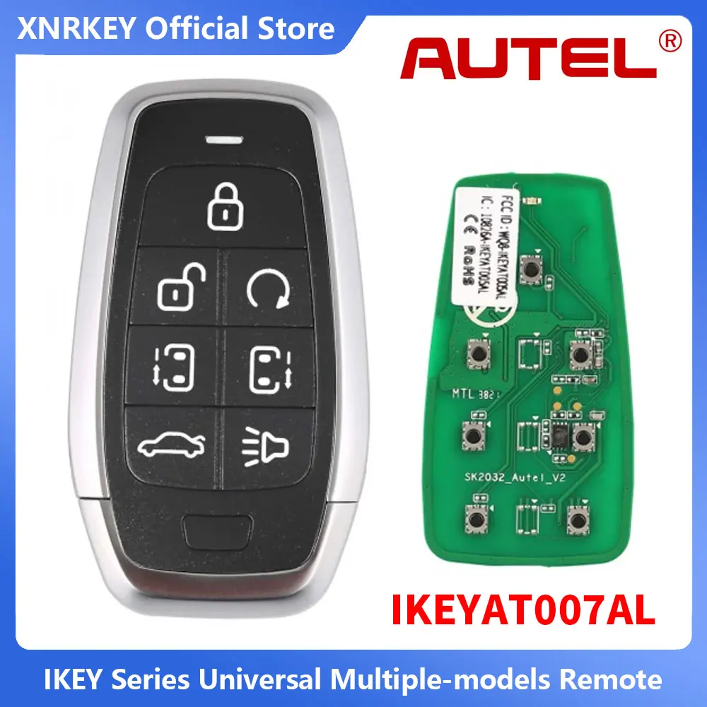 

Универсальный смарт-ключ Atuel IKEY AT007AL, 7 кнопок, пульт ДУ Autel для MaxiIM KM100, 5 шт./партия