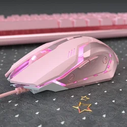 Souris optique de jeu, 3200DPI, silencieuse et réglable, avec câble USB, pour ordinateur fixe et portable, compatible avec Home hifi 